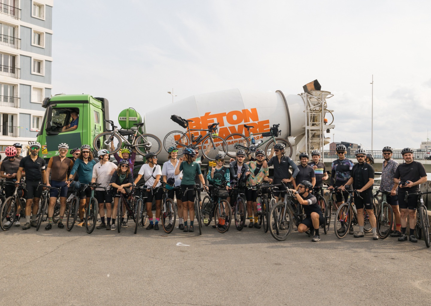 Béton à vélo x PCR